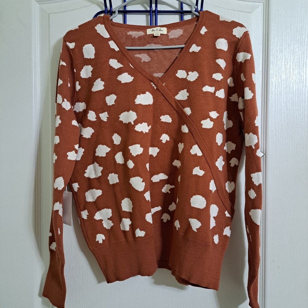 She & Sho Animal Print Sweater Size 2XL